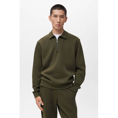Mango Man sweater donkergroen afbeelding