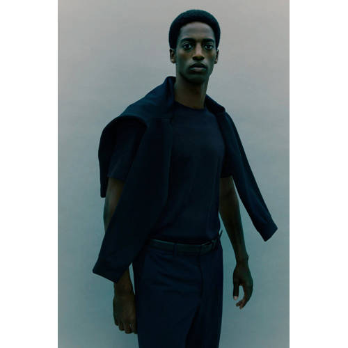 Mango Man regular T-shirt donkerblauw afbeelding