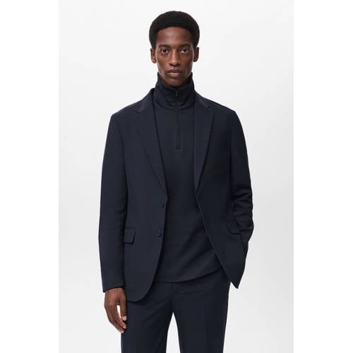 Mango Man colbert donkerblauw afbeelding