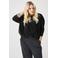 ONLY CARMAKOMA top zwart met lurex