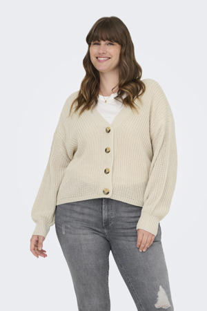 vest beige gebreid