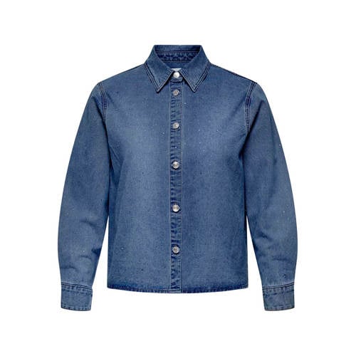 ONLY CARMAKOMA denim blouse medium blue denim afbeelding