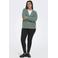 ONLY CARMAKOMA vest groen gebreid