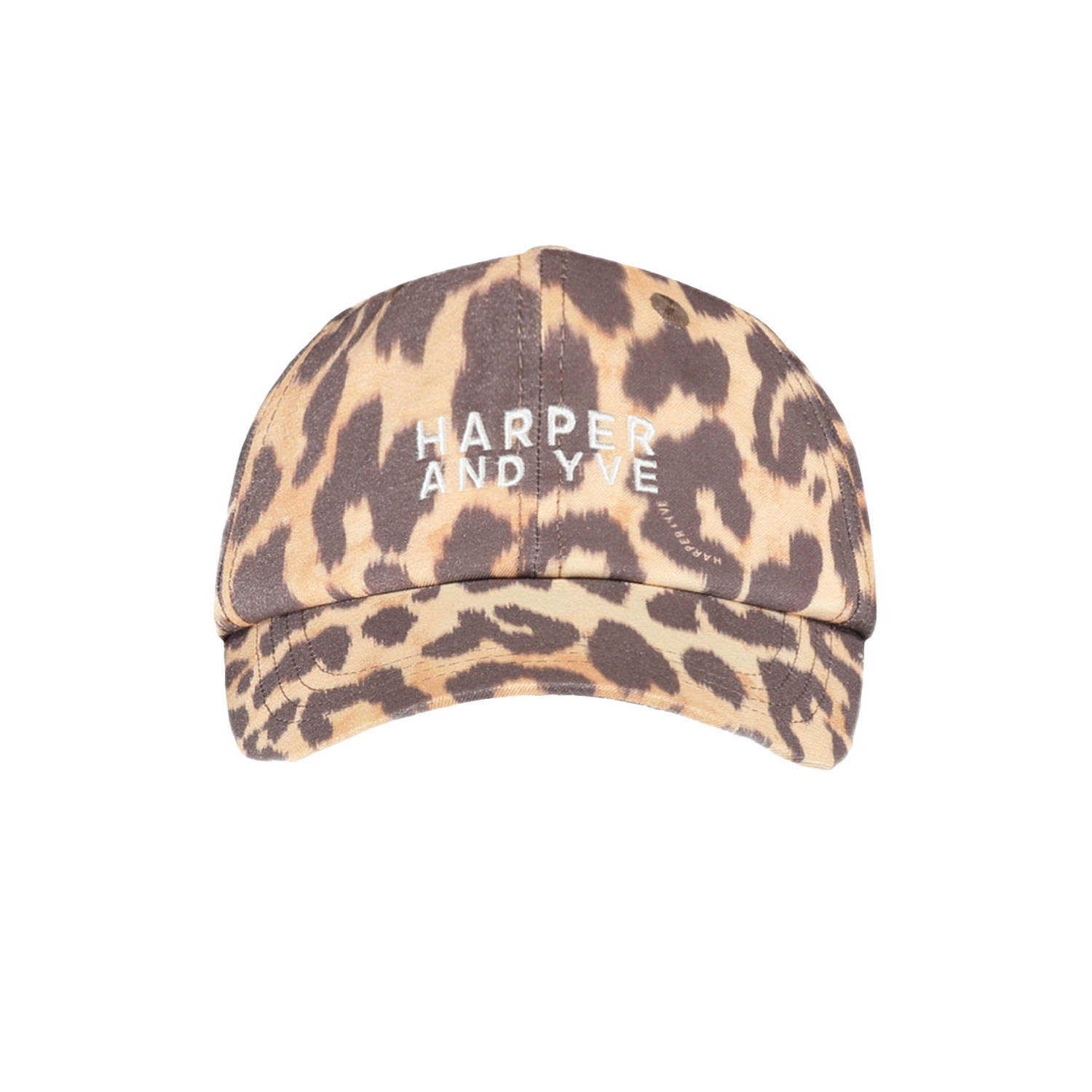 HARPER & YVE pet met panterprint bruin