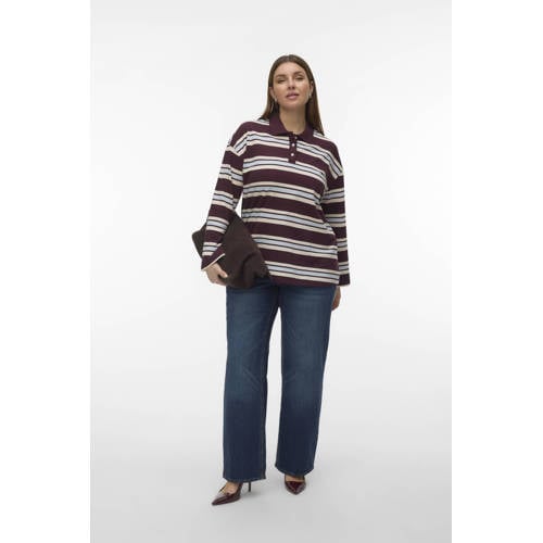 VERO MODA CURVE top donkerrood afbeelding