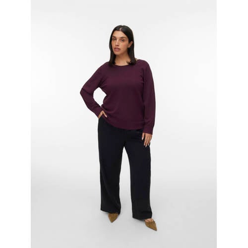 VERO MODA CURVE trui donkerrood gebreid afbeelding