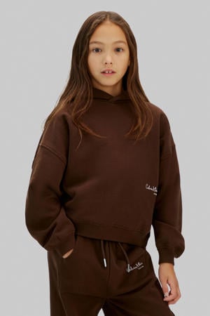 hoodie donkerbruin