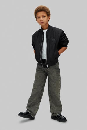 Loose fit high waist loose fit jeans black denim