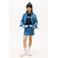 Tommy Hilfiger denim gebloemde spijkerrok light blue denim