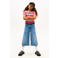 Tommy Hilfiger T-shirt rib gebreid roze/wit