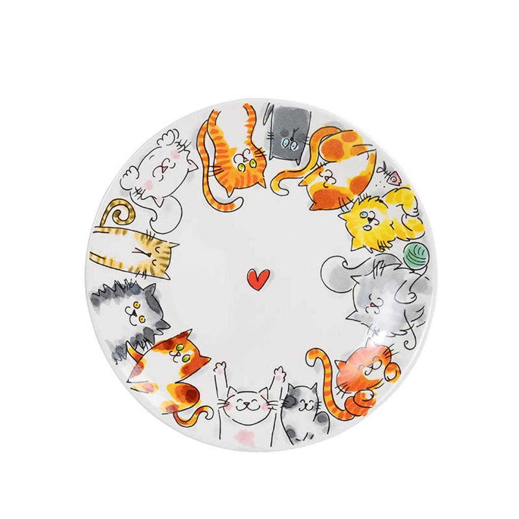Blond Amsterdam bord kat (Ø22 cm)