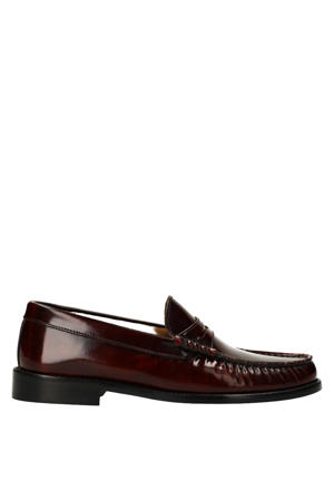leren loafers bordeaux