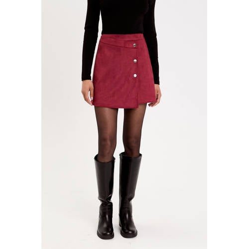 Cache Cache suede skort donkerrood afbeelding