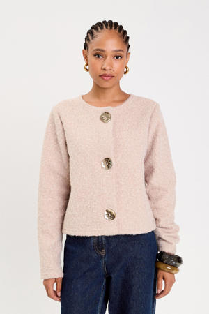 gebreid vest beige