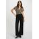 Morgan top met panterprint zwart