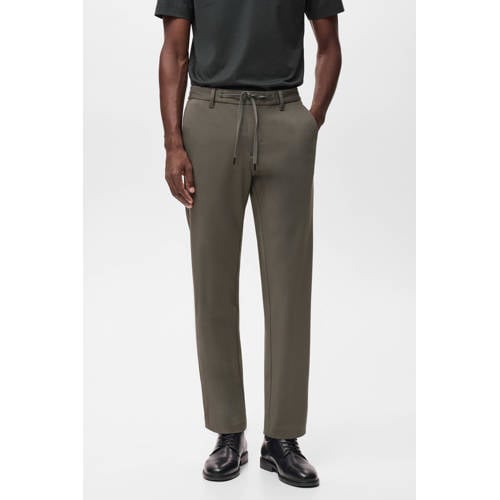 Mango Man slim casual broek bruin afbeelding