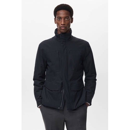 Mango Man tussenjas donkerblauw afbeelding