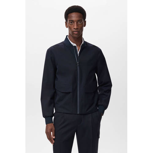 Mango Man sweatvest donkerblauw afbeelding