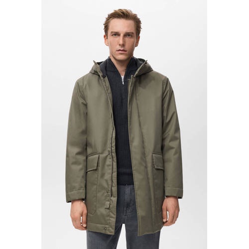 Mango Man parka groen afbeelding