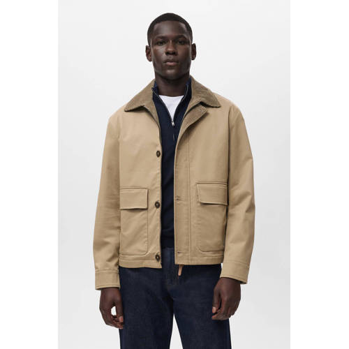 Mango Man tussenjas beige afbeelding