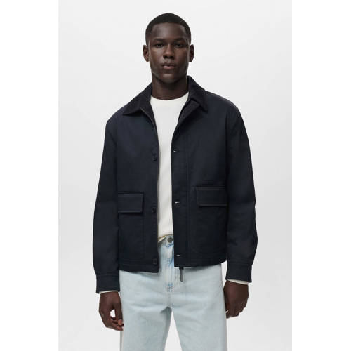 Mango Man tussenjas donkerblauw afbeelding
