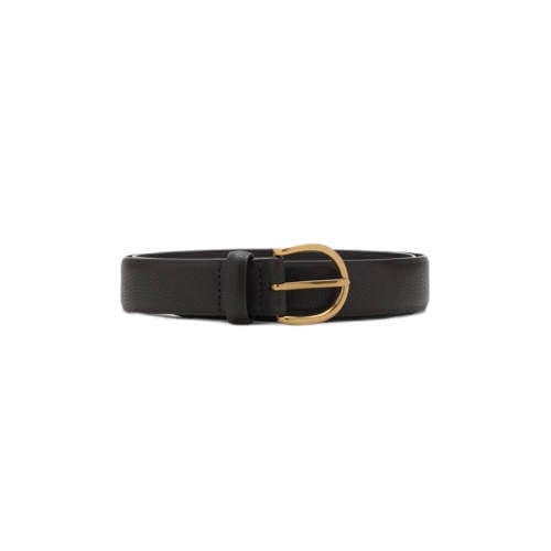 Mango Man leren riem donkerbruin afbeelding