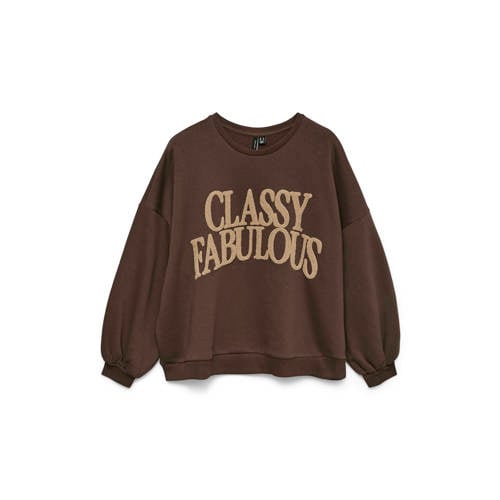 VERO MODA sweater donkerbruin afbeelding