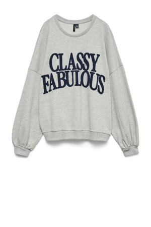 sweater grijs melange