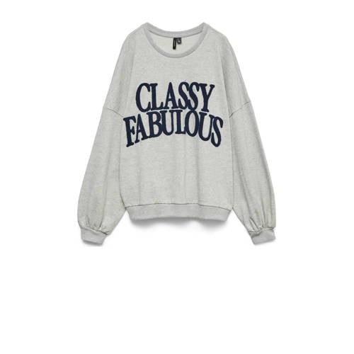 VERO MODA sweater grijs melange afbeelding