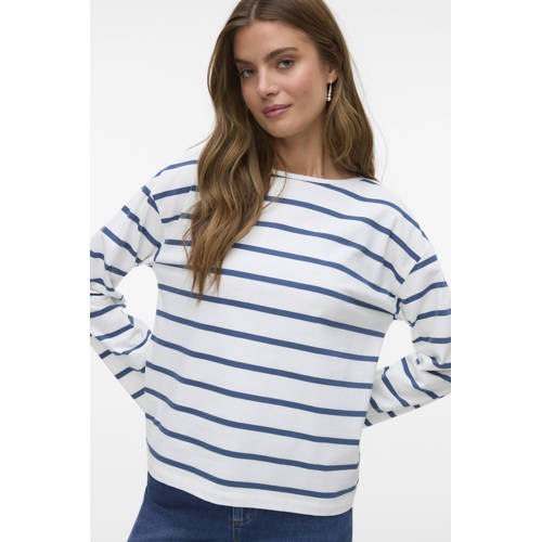 VERO MODA gestreepte top wit afbeelding