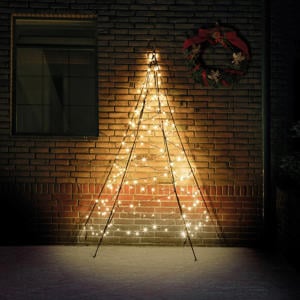 muurkerstboom 180LED warm wit (200 cm)