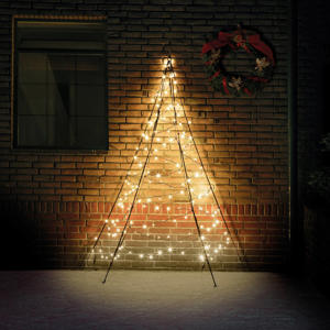 muurkerstboom 180LED warm wit (200 cm)