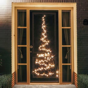 deurkerstboom 120LED warm wit (210 cm)
