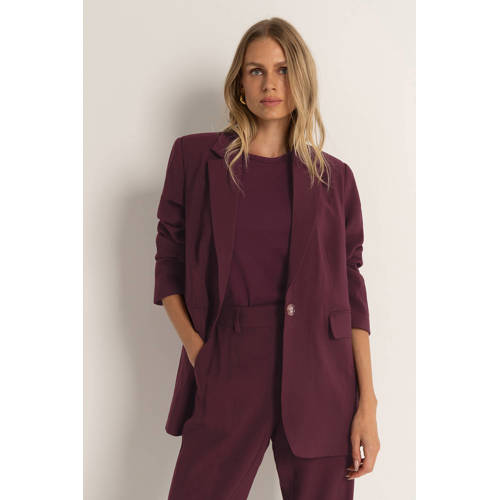 CLAUDIA BY CLAUDIA STRÄTER regular blazer donkerrood afbeelding
