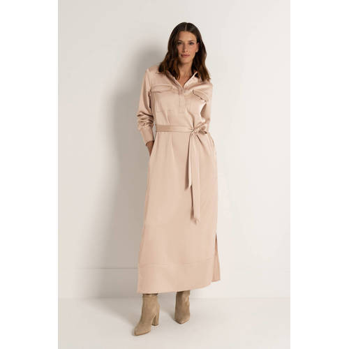 CLAUDIA BY CLAUDIA STRÄTER maxi jurk beige afbeelding