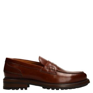 leren loafers cognac