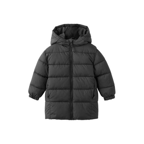 Mango Kids gewatteerde jas zwart afbeelding