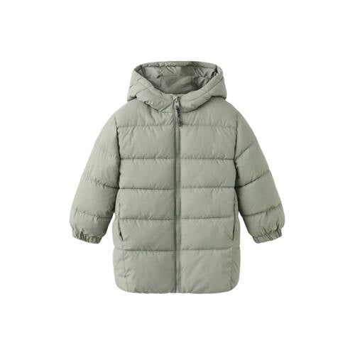 Mango Kids gewatteerde jas groen afbeelding