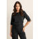 Expresso travelstof top zwart