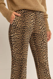 thumbnail: Expresso travelstof flared high waist flared broek beige
