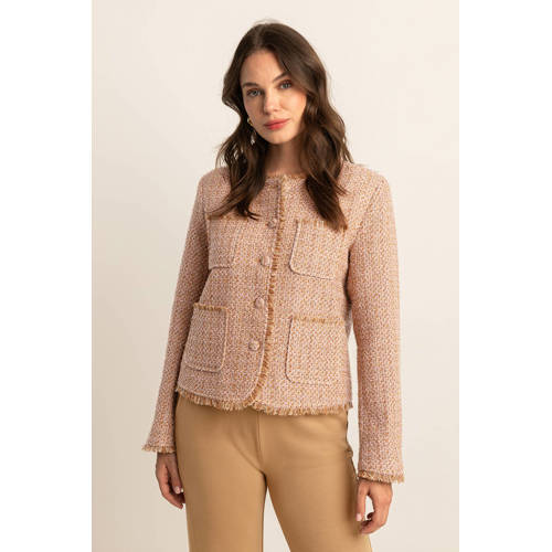 Expresso tweed jasje geel afbeelding