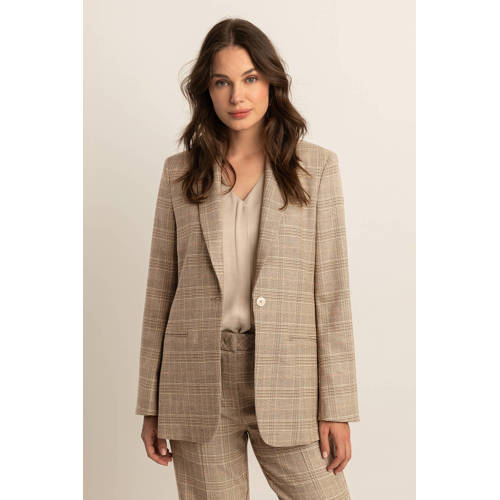 Expresso travelstof regular blazer bruin afbeelding