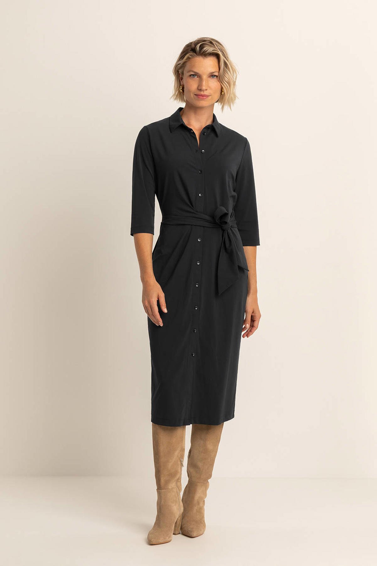 Travelstof Expresso Blousejurk Jurk Wehkamp Expresso Jurk Blauw