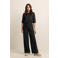 Expresso high waist pantalon travelstof zwart