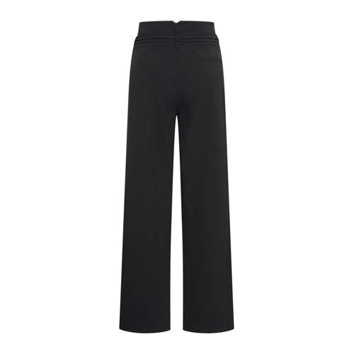 Expresso high waist pantalon travelstof zwart afbeelding