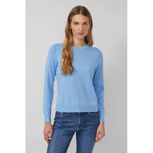 s.Oliver pullover trui blauw fijn gebreid afbeelding