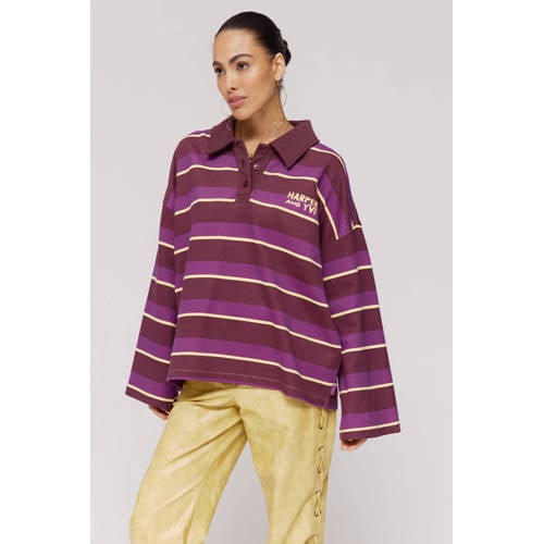 HARPER & YVE gestreepte sweater donkerrood afbeelding