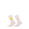 Yellow Moon sportsokken - wit met hartjes print (set van 2)