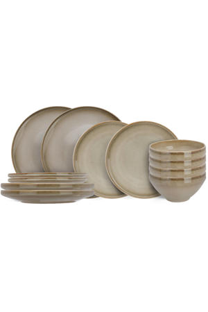 Serviesset Conico 12-delig / 4 personen - 4 dinerborden, 4 dessertborden en 4 kommen