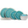 Cosy & Trendy Serviesset Laguna Azzurro 12-delig / 4 personen - 4 dinerborden, 4 ontbijtborden en 4 kommen